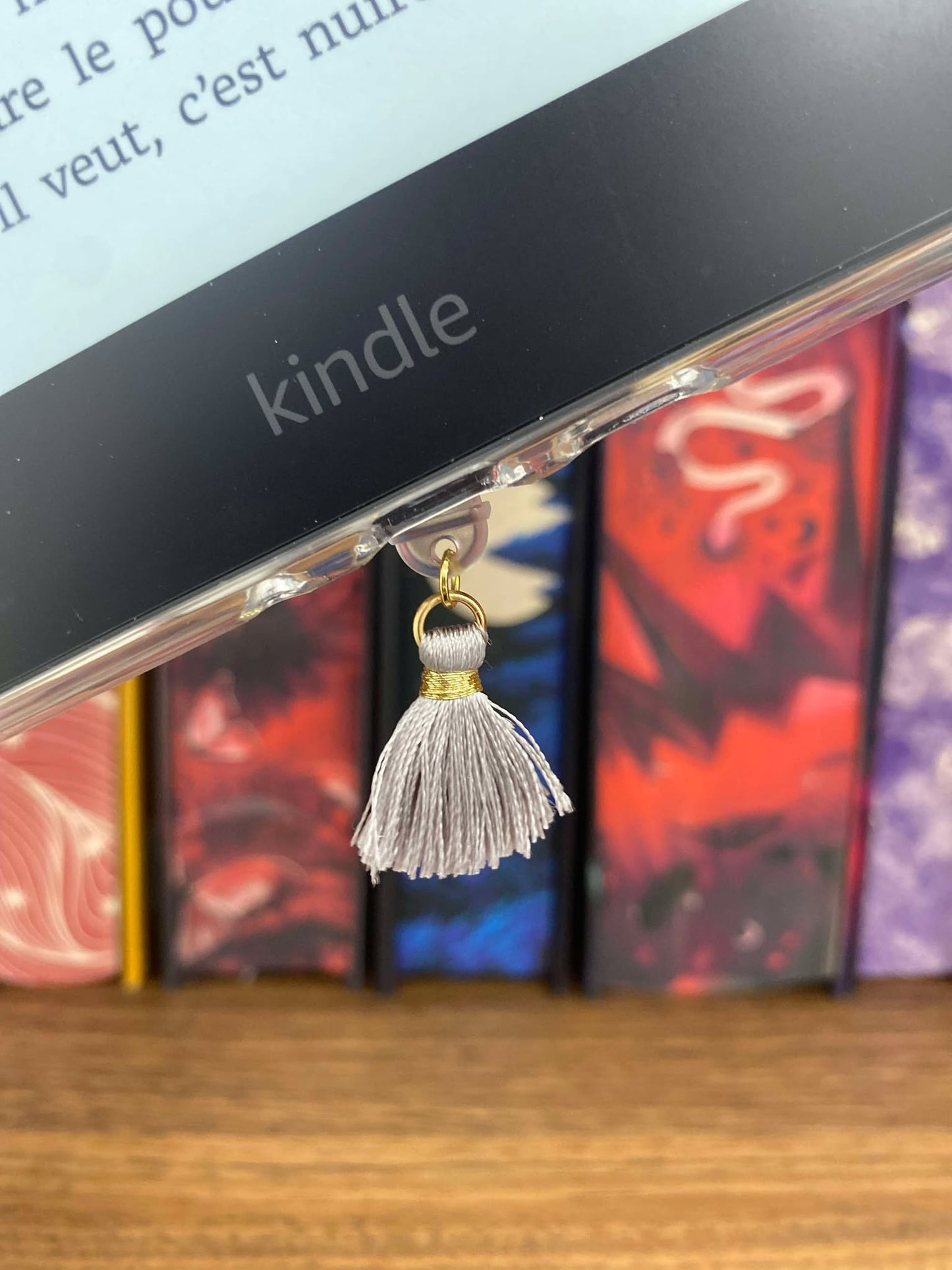 Charm anti-poussière - Pompon Or / Argent