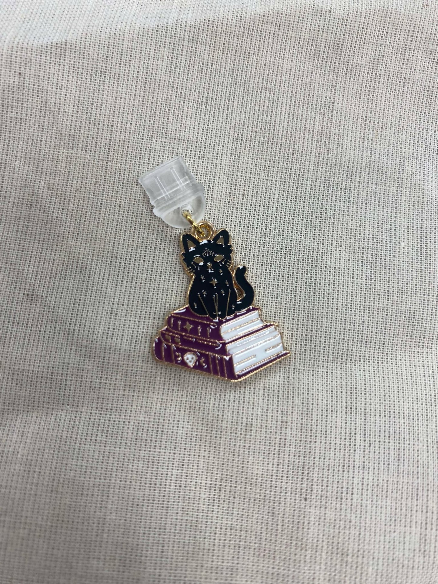 Charm anti-poussière - Chat livres