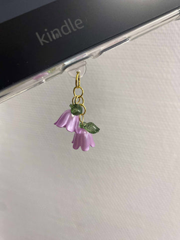 Charm anti-poussiere - Fleurs roses