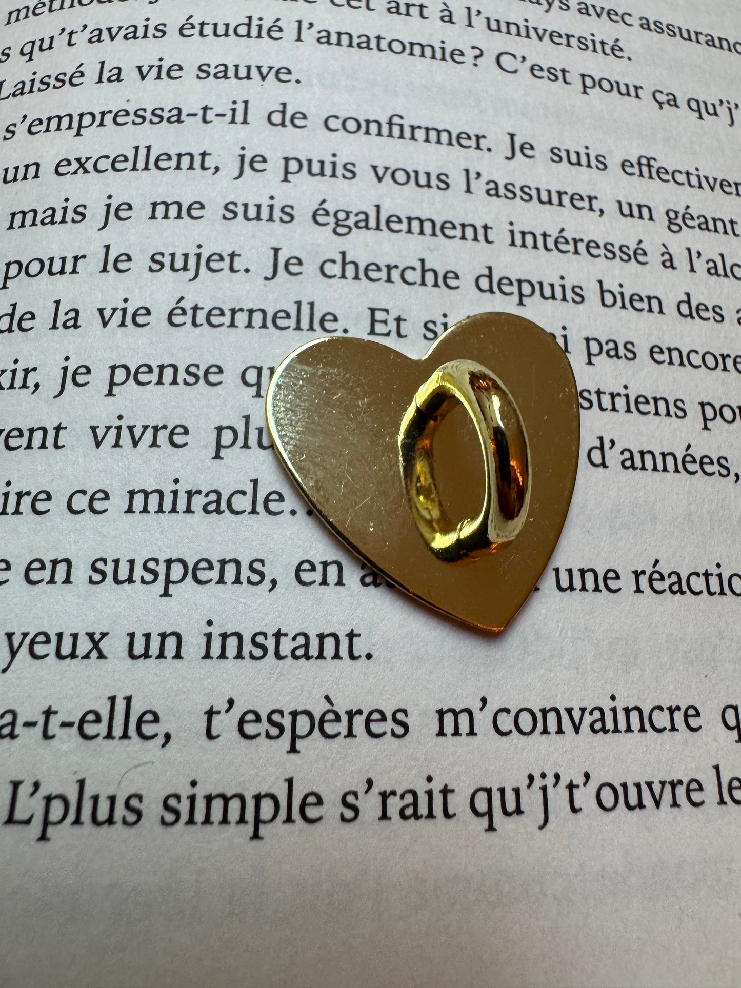 Coeur - Accroche pour bijoux de liseuse