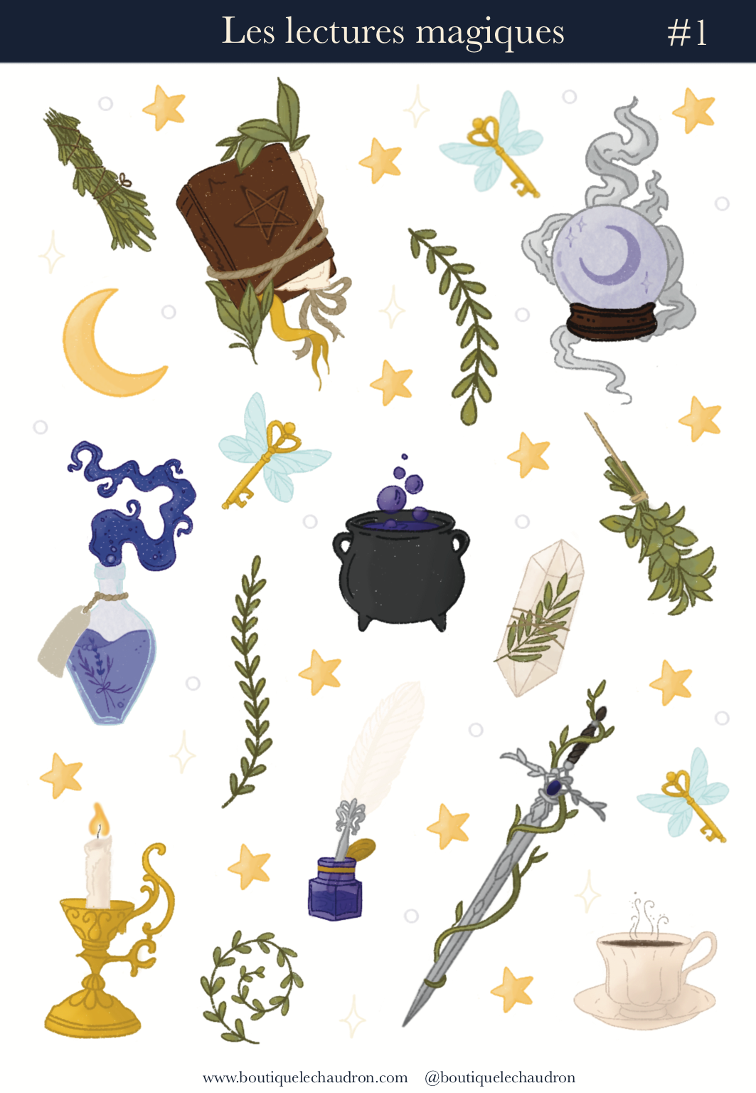 Planche Stickers - Les Lectures Magiques