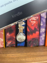 Charm anti-poussière - Flacon pierre d'Argent