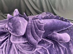 Peluche Dragon – Écaille d’Améthyste (Violet) - Onyx