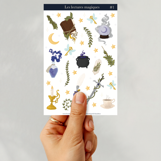 Planche Stickers - Les Lectures Magiques