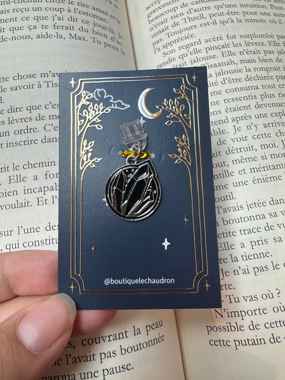 Charm - Pierres précieuses noires
